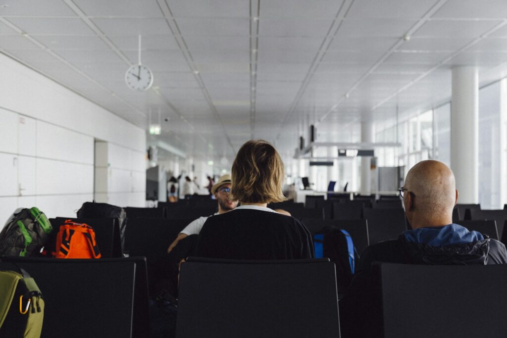 people sitting on airport